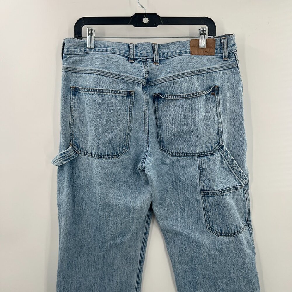 Madewell low slung straight carpenter jeans light wash 90s retro workwear 31 - Picture 9 of 15